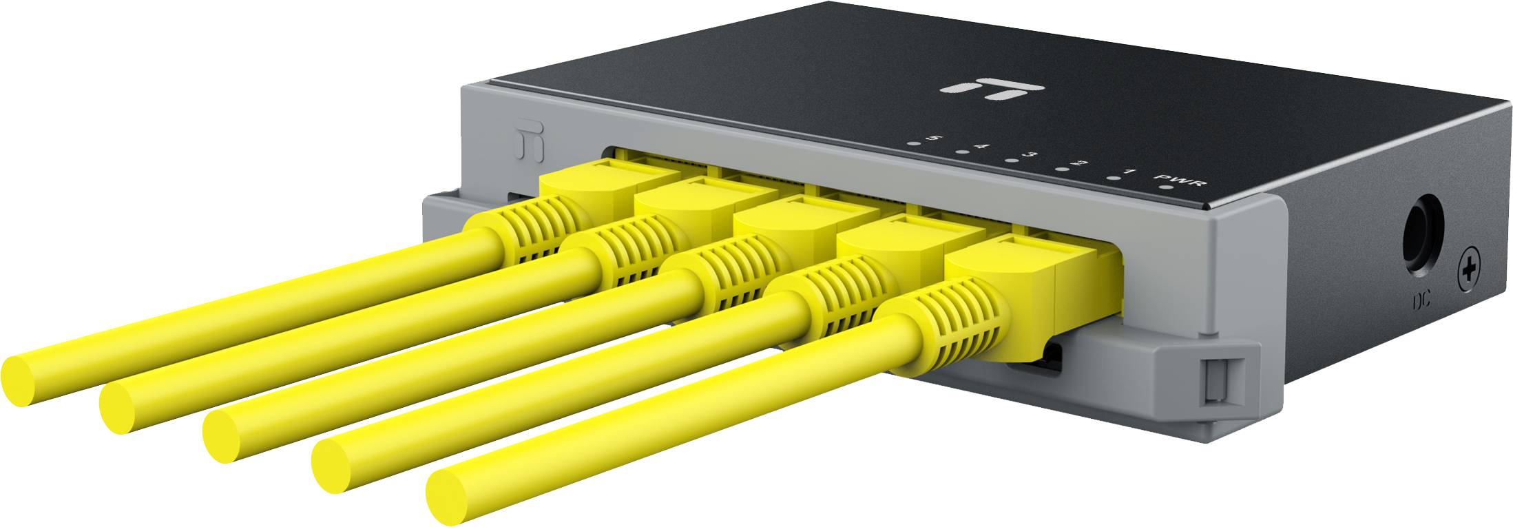 Switch NETIS modelo ST105GD, 5 puertos Gigabit, Switch de escritorio, carcasa metálica con Seguro de conector incorporado, No administrable