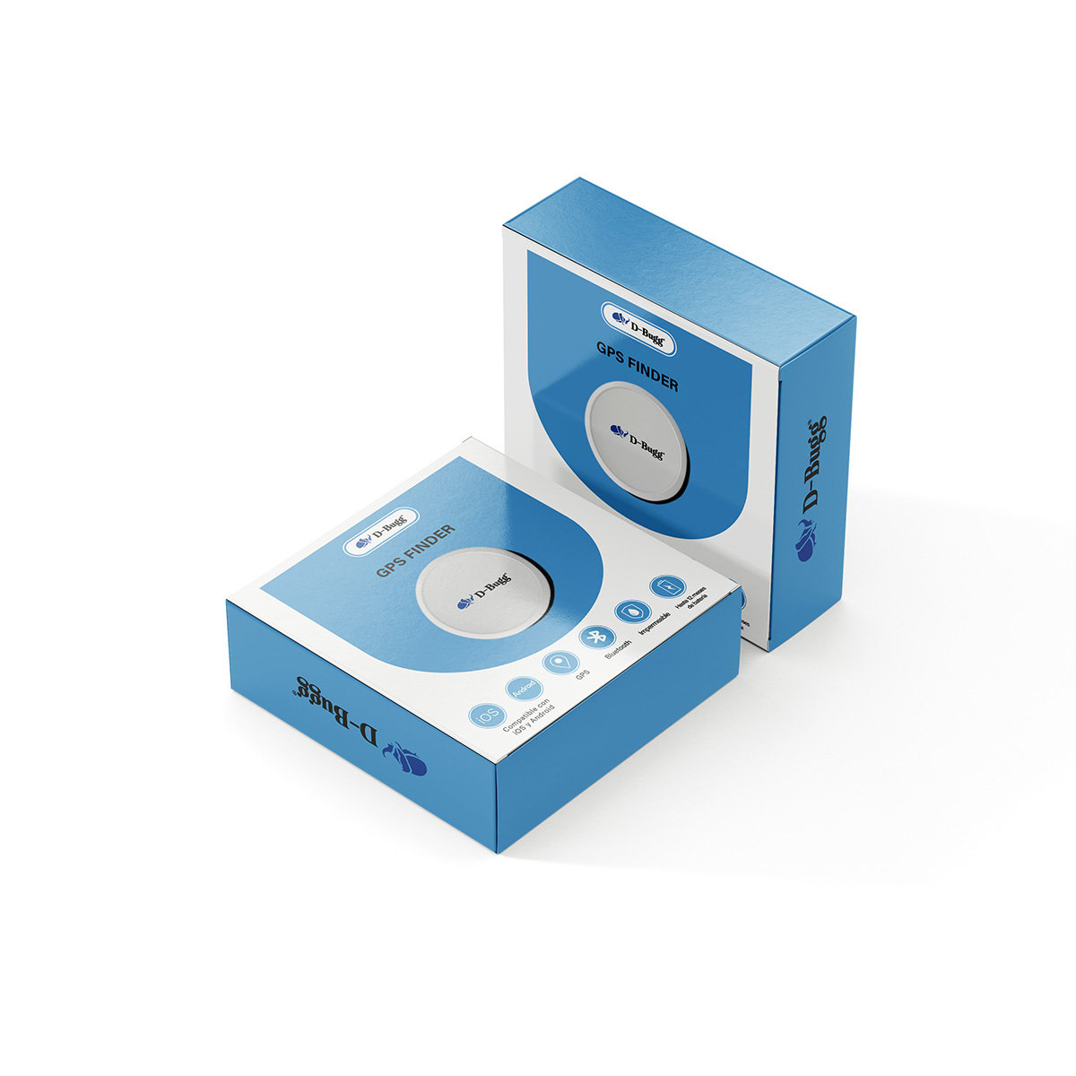 TAG Rastreador DBUGG DBGPSWH BT 5.2 Conectividad GPS, Bluetooth 5.2 / Compatibilidad iOS y Android / Batería CR2032 (3V), duración 12 meses