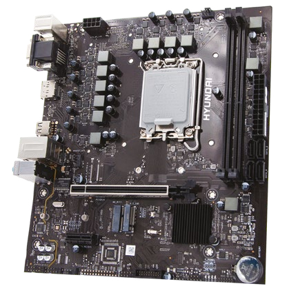 Tarjeta Madre H610A Hyundai, Intel 12ª y 13ª Generacion i3, i5, i7,Pentium y Celeron, LGA 1700, DDR4DIMM hasta 64GB