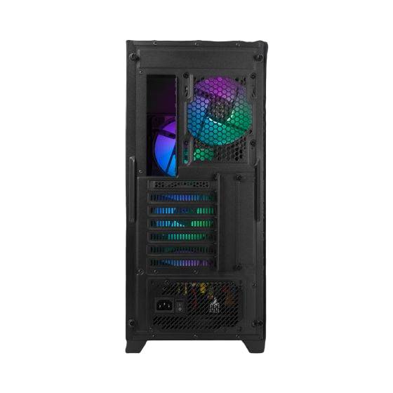 YEYIAN GABINETE GAMER PHOENIX CON PANEL DE MALLA, CHASIS METALICO, ATX, M-ATX, ITX, GPU 400MM, HASTA 9 VENTI 4 INCL, MOD. YCM-APPHO-02