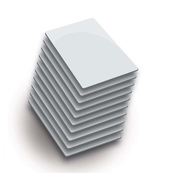 ZKTECO IDCARDNN - Paquete de 10 Tarjetas ID con Frecuencia de 125 kHz, 1 mm de Grosor, Sin Folio Impreso