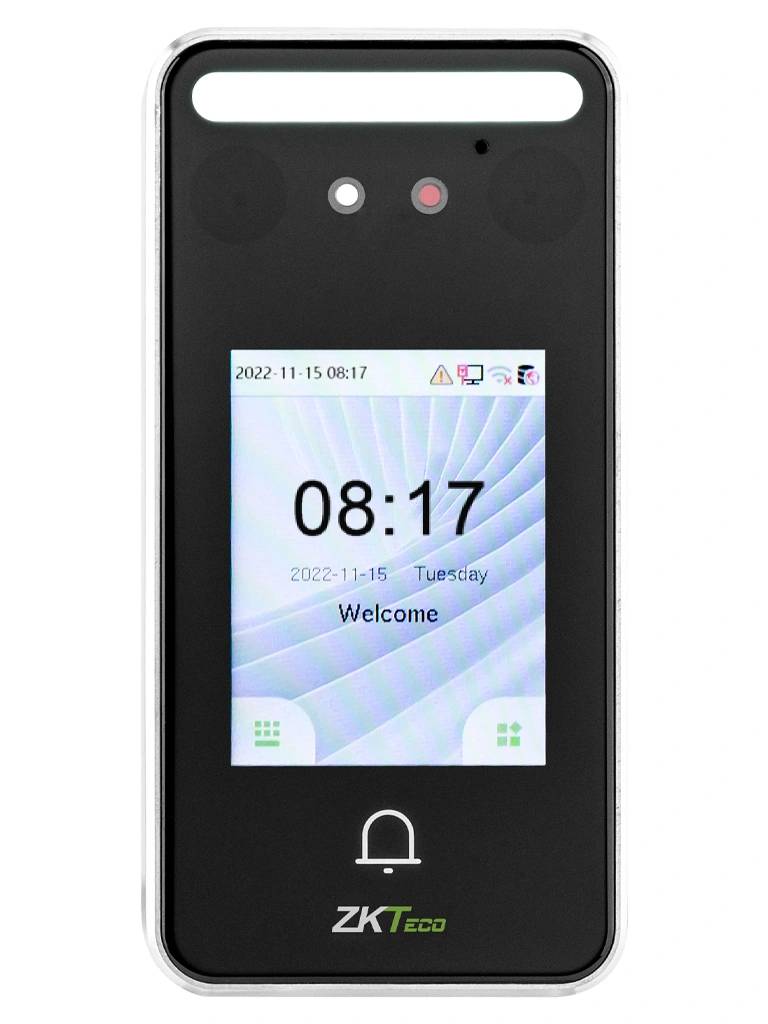 ZKTECO SpeedFaceV3LITE - Control de Acceso y Asistencia Visible Light Facial (500 Rostros), Tarjeta ID 125 (3000), 200,000 Eventos, IP65, TCP/IP