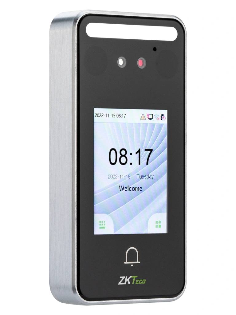 ZKTECO SpeedFaceV3LITE - Control de Acceso y Asistencia Visible Light Facial (500 Rostros), Tarjeta ID 125 (3000), 200,000 Eventos, IP65, TCP/IP