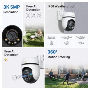 CAMARA WI-FI PARA EXTERIOR CON PANT/ TILT