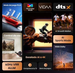 Televisor Hisense 43A65NV, 43 pulgadas, LED 4K UHD, 3840 x 2160 Pixeles, VIDAA SMART TV