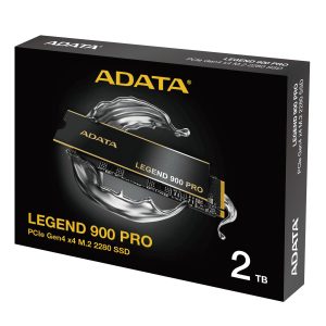 Unidad de Estado Sólido ADATA LEGEND 900 PRO 2TB PCIe Gen4 x4 M.2 2280, Velocidades de 7,400/6,500MB/s Con disipador de aluminio. SLEG-900P-2TCS