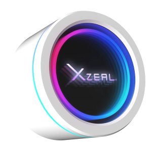 Enfriamiento Liquido Xzeal 240mm Redondo XZ413 para CPU 2 Fan x120mm Mangueras ARGB 3 pines + PWM 4 pines + Seguro para INTEL/AMD Blanco