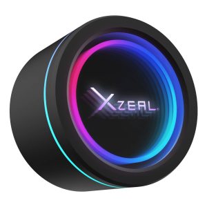 Enfriamiento Liquido Xzeal 360mm Redondo XZ414 para CPU 3 Fan x120mm Mangueras ARGB 3 pines + PWM 4 pines + Seguro para INTEL/AMD Negro