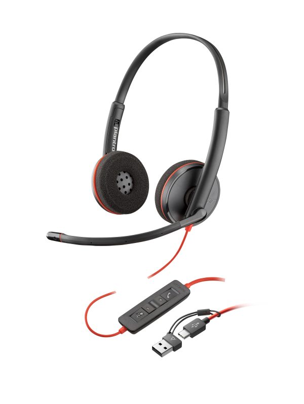 Poly Voyager Focus 2, adaptador USB-C/A , Binaural, certificacion zoom