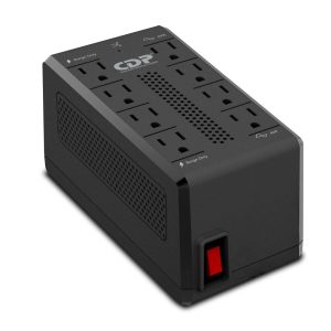 REGULADOR DE VOLTAJE CDP RAVR1408 1410VA/700W AVR, 8 Salidas, 175 Julios, 120 Vac