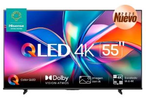 Televisor Hisense 55QD6QV, 55 pulgadas, QLED, QUANTUM DOT, 4K UHD, 3840 x 2160 Pixeles, VIDAA SMART TV