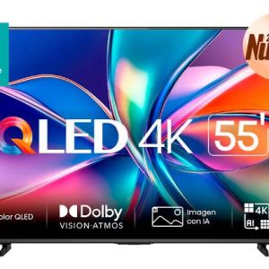Televisor Hisense 55QD6QV, 55 pulgadas, QLED, QUANTUM DOT, 4K UHD, 3840 x 2160 Pixeles, VIDAA SMART TV