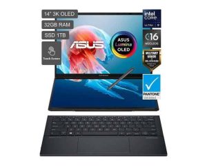 ASUS Zenbook Duo Intel Core Ultra 9 285H 32GB, 1TB, WIN11PRO, Intel Arc Intel AI Boost NPU up to 13TOPS Incluye funda y Stylus