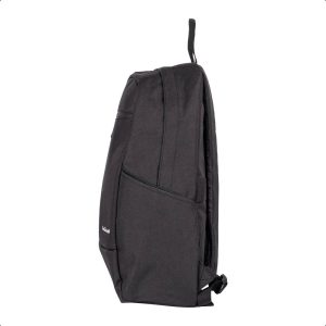 Backpack Basic Black TechZone TZLBP15 15.6 pulgadas, color negro, 2 bolsos laterales y 1 frontal, tirante acojinado. GARANTIA LIMITADA DE POR VIDA