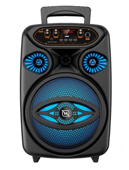 Bafle NECNON Bluetooth 8 NB-08Y, 15W Incluye Microfono Alambrico, Woefer de 8, Slot para memoria TF(hasta 32GB)