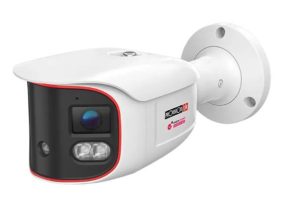 Cámara Bala panorámica IP 8 MP, Lente 2.8mm (180°), de dia detecta hasta 20 mts, IR hasta 20 mts,LED híbrido, DDA2, Microfono incorporado, WDR,IP67