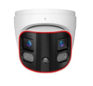 Cámara Domo panorámica IP 8 MP, Lente 2.8mm (180°), de dia detecta hasta 20 mts, IR hasta 20 mts,LED híbrido, DDA2, Microfono incorporado, WDR, IP67