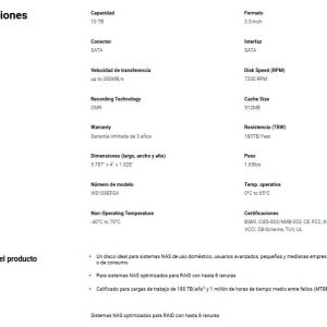 DD WD RED PLUS WD100EFGX 10TB 3.5