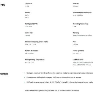 DD WD RED PLUS WD120EFGX 12TB 3.5
