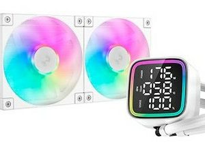 Enfriamiento Liquido Gaming DEEPCOOL LD240 WH (R-LD360-WHDMMN-G-1),ARGB, Blanco, 240mm, 2400RPM, Socket LGA 1851,1700/ AM5