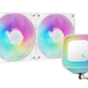 Enfriamiento Liquido Gaming DEEPCOOL LE240 WH V2 (R-LD360-WHDMMN-G-1), ARGB, Blanco, 360mm, 2100RPM, Socket LGA 1851,1700,1200/AM4, AM5