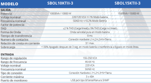 No Break SMARTBITT SBOL10KTII-3 (10KVA), 10000VA/10000W, 9 h, Negro