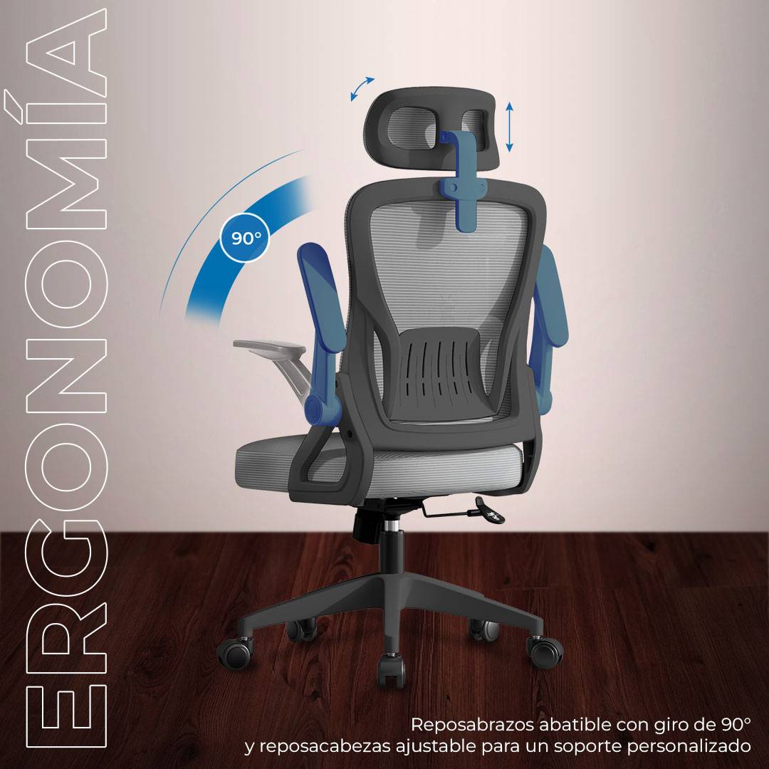 Silla FLUX CORE EC303HR ACTECK ELITE SERIES Silla de Oficina Ergonómica