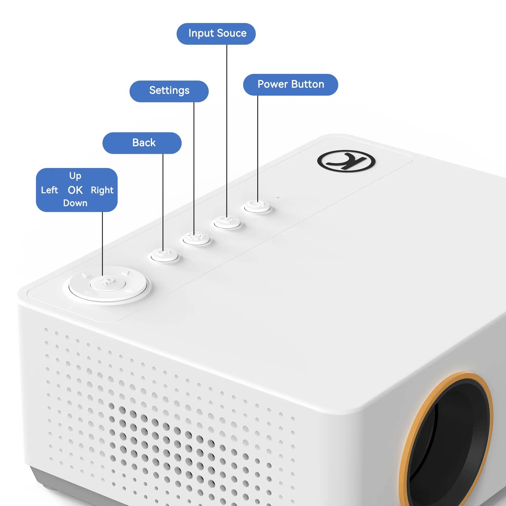 VANKYO Proyector 470 NEO proyección hasta 250 Pulgadas,140 lúmenes, tecnología LED y WIFI