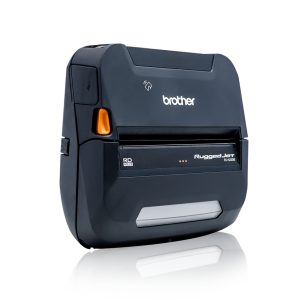 Impresora portatil para etiquetas y tickets Brother RJ4230BL, térmica directa, USB, Mfi, BT, imprime etiquetas y tickets de hasta 4.09 pulgadas de ancho