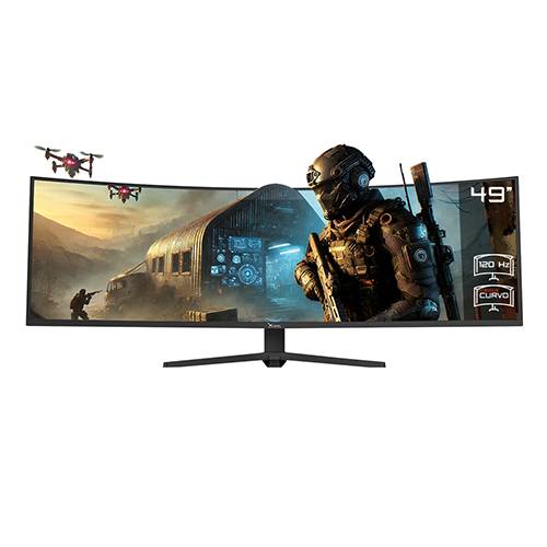 Monitor Xzeal 49 Xzeal XZ4090 Panel Curvo VA 5K 120Hz 4ms 2xDP + 2xHDMI Negro