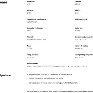 DD PURPLE WD44PURZ 4TB 3.5