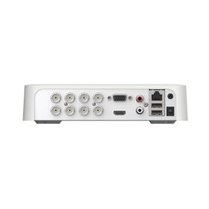 DVR 8H TurboHD + 2CH IP / 2mp (1080p) Lite / Acusense Lite/ Audio Bidireccional y Coaxitron / 1 Bahía de Disco Duro / H.265+ / Salida de Vídeo Full HD