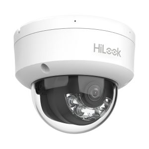 Domo IP de 4mp / Uso en interior / Lente 2.8 mm / 20 mts IR + 20 mts Luz Blanca / Micrófono Integrado / ACUSENSE Lite / PoE / dWDR / H.265+ / ONVIF