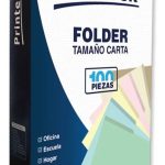 Folder Printeck carta color crema C/100 8-040-1 Dimensiones 29.3 cm de Largo x24 cm de Ancho 4.5 de grosor Capacidad para 50 hojas