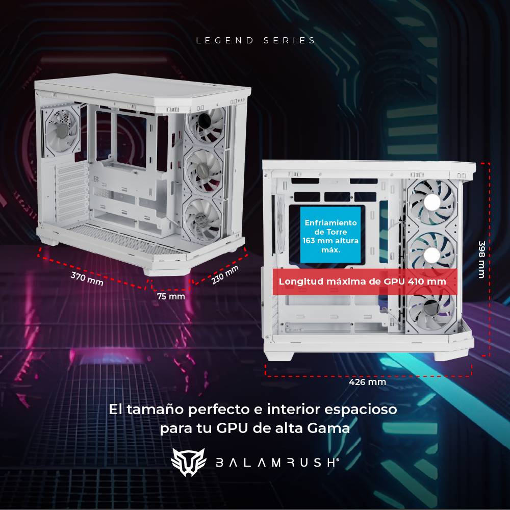 Gabinete Gamer Media Torre Tank Master 9600TB Legend Series