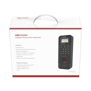 Kit Control de Acceso TODO INCLUIDO, Lector de Huellas 3,000 y Tarjetas 3,000, Compatible Hik-Connect para monitoreo remoto