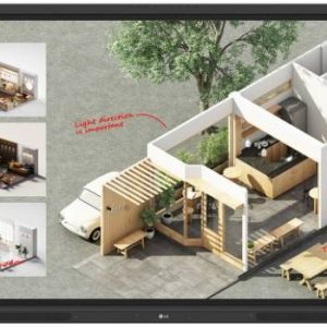 MONITOR LG CREATEBOARD 55 pulgadas LG 55TR3DQ. Resolución 3840x2160 (UHD); 6.5ms