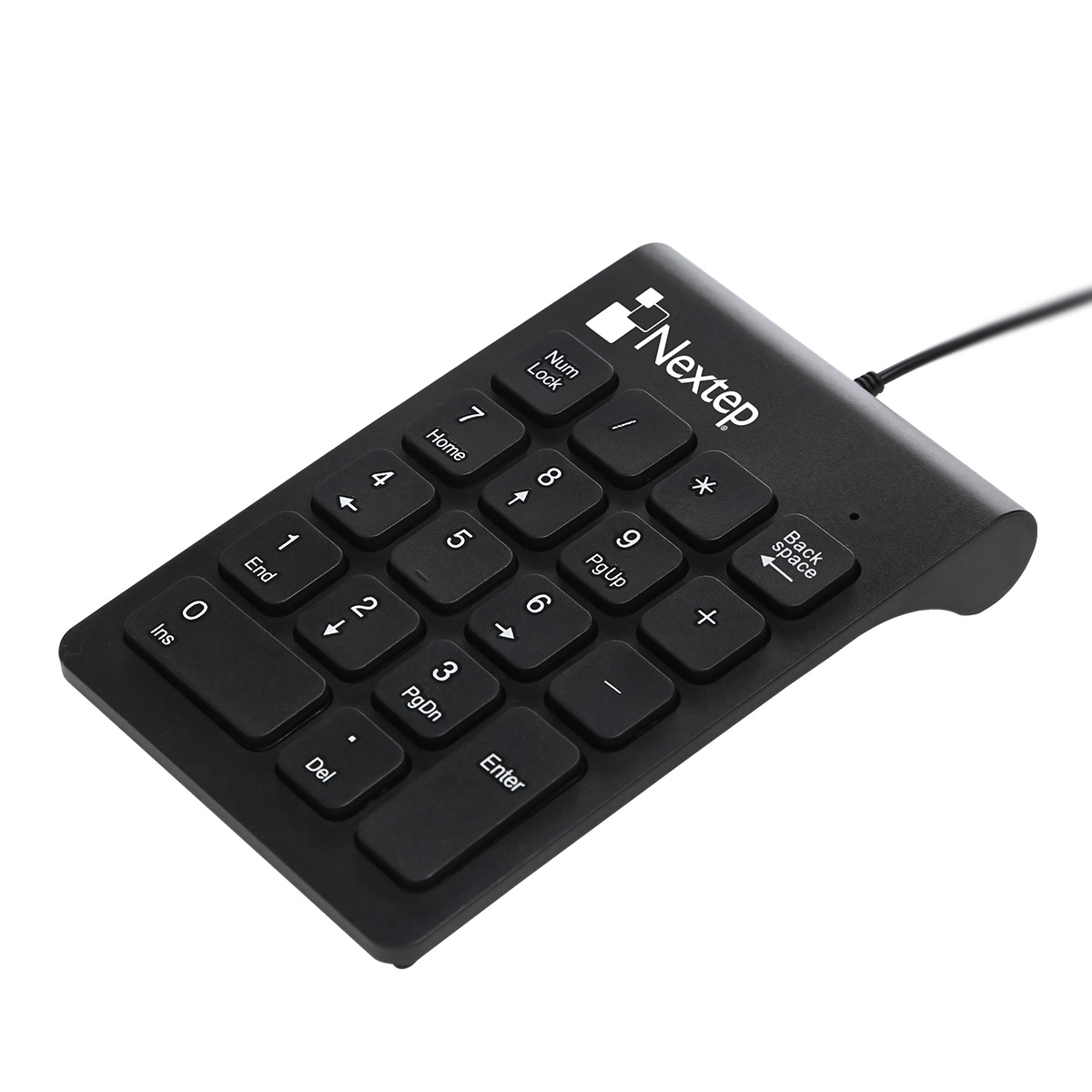 Teclado Numérico Nextep NE-417 Alámbrico USB 18 teclas Cable de 80 cm de Longitud