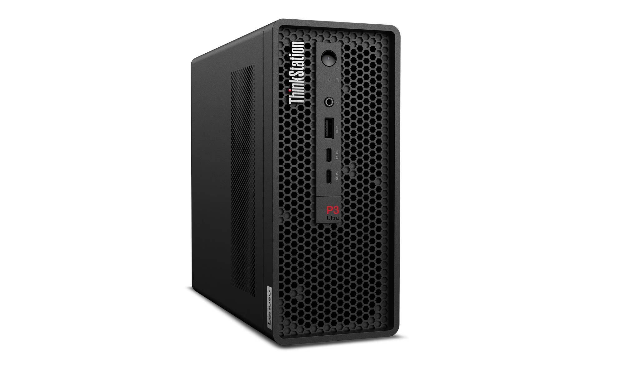 ThinkStation P3 Ultra SFFG2, Intel Core Ultra 7 265K vPro, Ram 16GB, 1TB SSD M.2 2280, NVIDIA RTX™ A400 4GB GDDR6, W11Pro,Garantía 3 a premier support