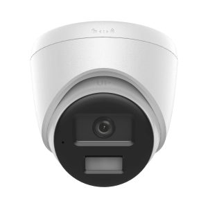 Turret IP de 2mp/ Lente 2.8mm/ Ángulo de visión 101/ 20m IR/ 15m Luz Bca/ Micrófono Integrado/ ACUSENSE Lite/ Exterior IP67/ PoE/ dWDR/ H.265+ / ONVIF