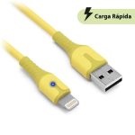 CABLE CARGA RÁPIDA LIGHTNING, PVC, 1.0 M, AMARILLO (6001622), Brobotix
