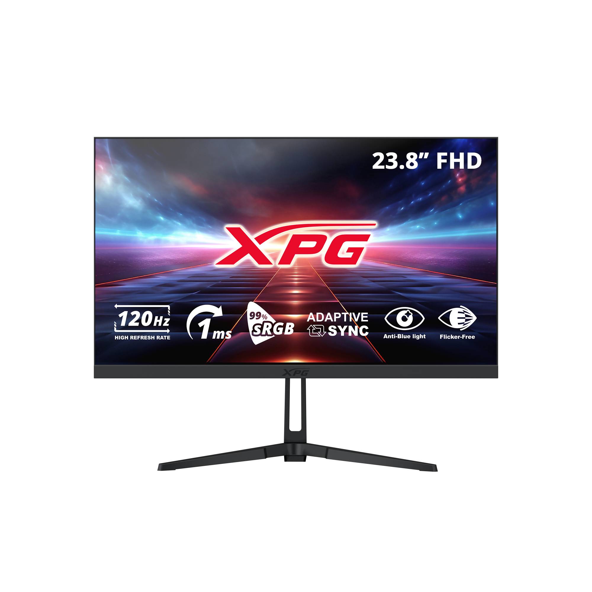 Monitor Gaming XPG 24 Pulgadas 120Hz RIFT R24F2. Resolución: 1920×1080(FHD). Respuesta: 1ms(MPRT), Puertos: HDMI 2.0x1, Display 1.2 x1. Negro RIFT R24F2-BK