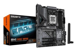 TARJETA MADRE GIGABYTE ATX B840 EAGLE WF6E, DDR5, AM5, 256 GB, PARA AMD