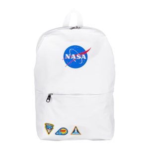 BACKPACK NASA NSB22320-2 marca TechZone Laptop Backpack 15.6 pulgadas en poliester, color azul con bolsas laterales