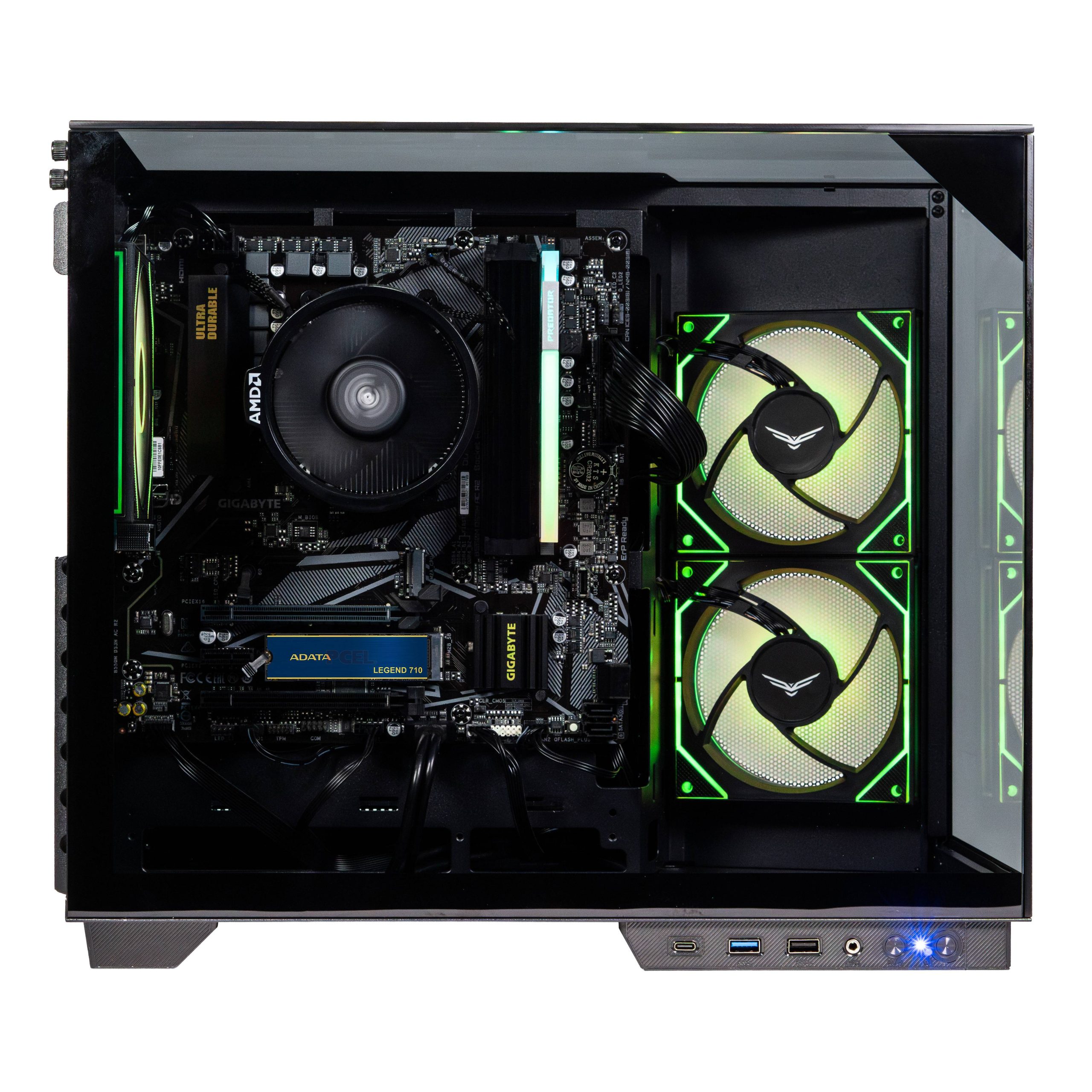 Computadora de Escritorio Gamer NACEB NA-R757G-SCOUT Ryzen 7 5700G, 16GB, 512GB, WIFI,WIN 11 PRO PRUEBA NACEB NA-R757G-SCOUT