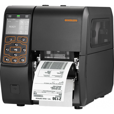 Impresora de Etiquetas Industrial Bixolon modelo XT5-40S, USB integrado , Ethernet, 2 puertos USB, velocidad de impresión 14 ips (356mm/s)