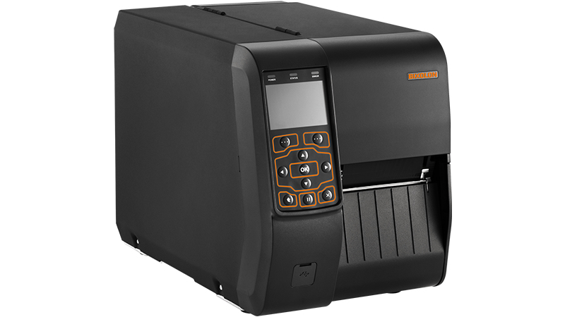 Impresora de Etiquetas Industrial Bixolon modelo XT5-40S, USB integrado , Ethernet, 2 puertos USB, velocidad de impresión 14 ips (356mm/s)