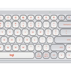 Kit Logitech POP 920-013055 Teclado y mouse Bluetooth Color gris y naranja.