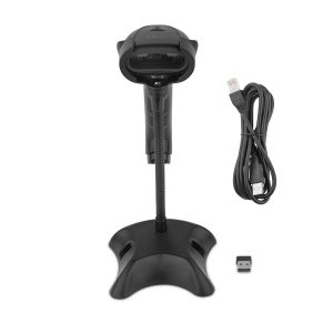 Lector de Código de Barras 2 D QIAN Inalámbrico- incluye base, compatible con códigos 1D y 2D