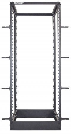 Rack INTELLINET Abierto de 4 postes, 2139,8 mm, Negro